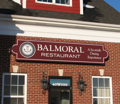Balmoral Restaurant Sign